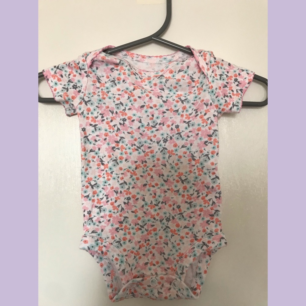 Carter’s Baby girl flower onesie